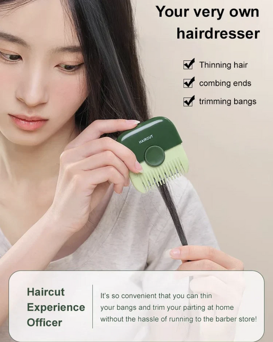 Portable 2-in-1 Bangs Comb Hair Trimmer