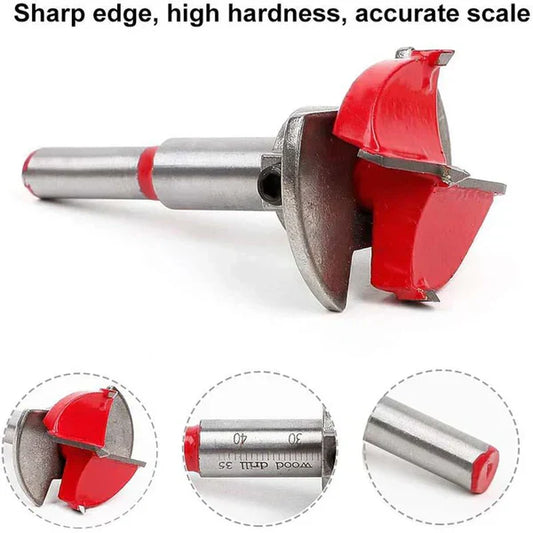 Wood positioning drill bit set