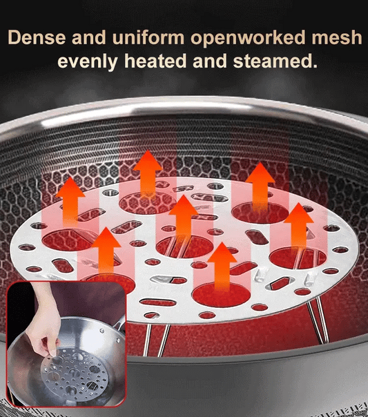 High foot multi-purpose thickened stainless steel steaming rack