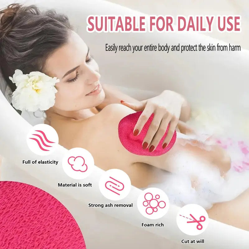 Exfoliating Net Sponge, Ethically Sourced from Nigeria Bath Sponge, Smooth Skin Bath Sponge Shower