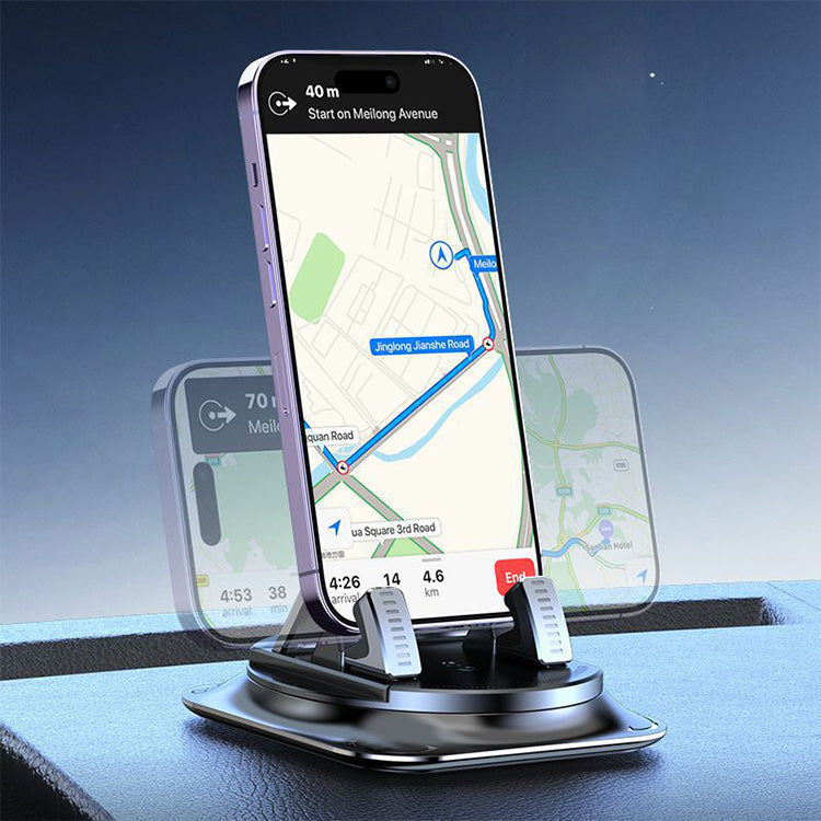 حامل موبايل للسيارة بدوران 360° وقاعدة شفط قوية