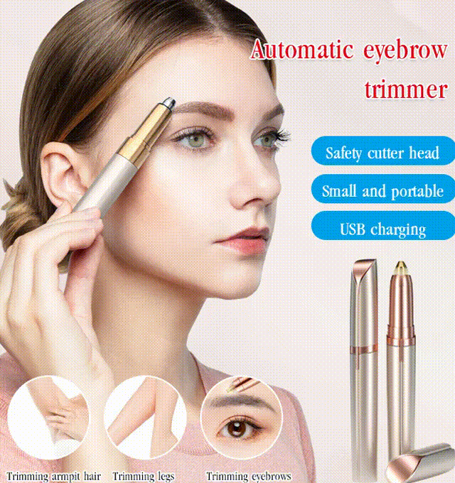 Automatic eyebrow trimmer