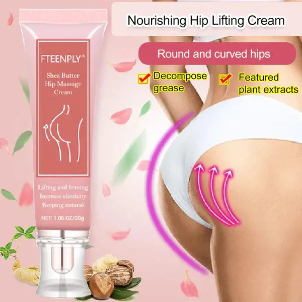 Shea Butter Hip Massage Cream for Hip Lifting and Firming