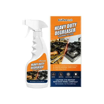 Heavy Duty Degreaser – Powerful Kitchen Degreaser Spray, Grease Remover for Stove, Oven, Range Hood & Grill – Removes Tough Oil, Burnt Grease & Stains Fast – No Residue, Non-Toxic Enzyme Cleaner