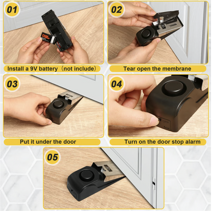 Portable Wireless Alarm Door Stopper