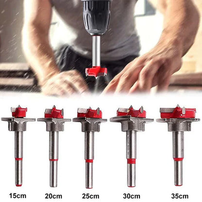 Wood positioning drill bit set