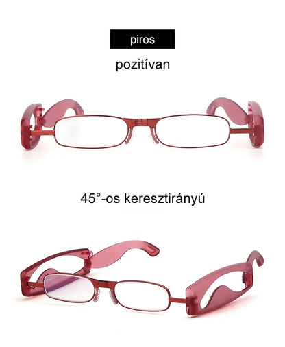 Hanging neck foldable reading glasses
