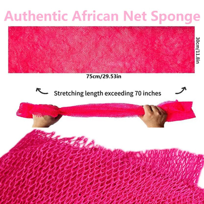 Exfoliating Net Sponge, Ethically Sourced from Nigeria Bath Sponge, Smooth Skin Bath Sponge Shower