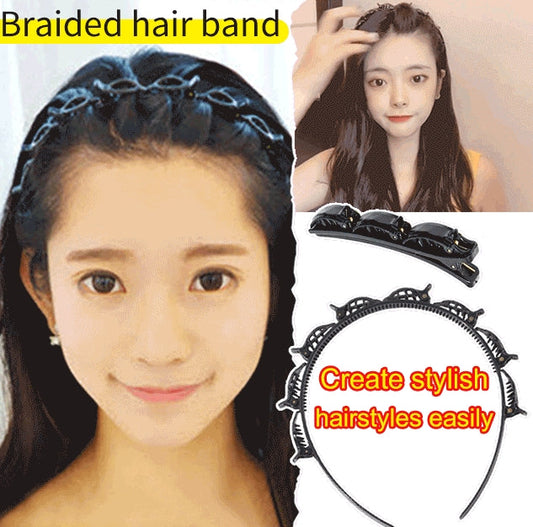 Multilayer hollow woven headband