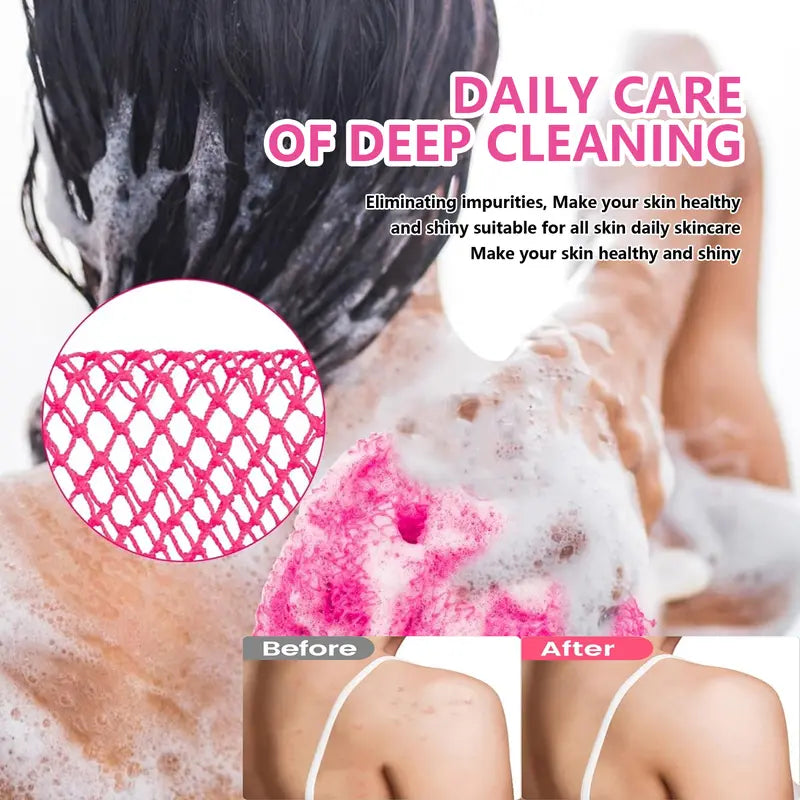 Exfoliating Net Sponge, Ethically Sourced from Nigeria Bath Sponge, Smooth Skin Bath Sponge Shower