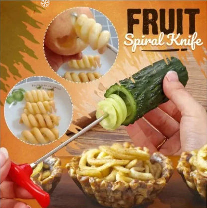 Fruit spiral knife