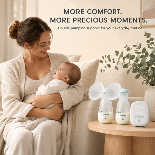 FUTUREMED Double Electric Breast Pump – 4 Smart Modes