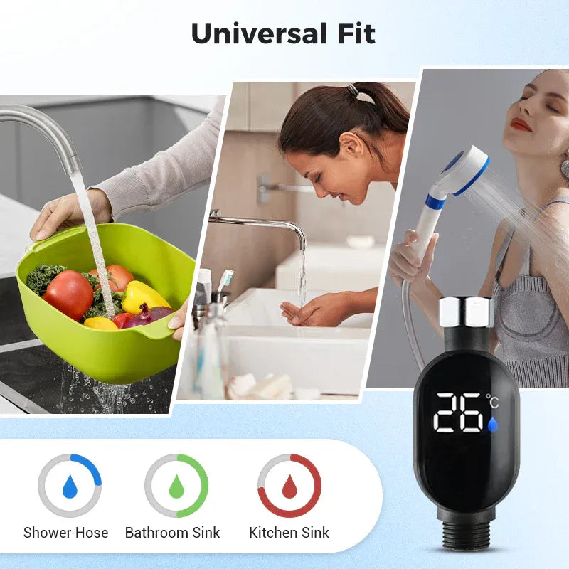 🔥Last day special 50% off🔥 🌡️Shower Thermometer - Instant Digital Display, Waterproof & Easy Install for Safe Bathing📦