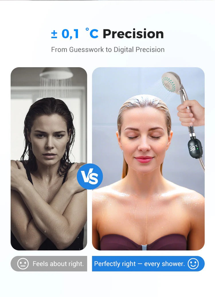 🔥Last day special 50% off🔥 🌡️Shower Thermometer - Instant Digital Display, Waterproof & Easy Install for Safe Bathing📦
