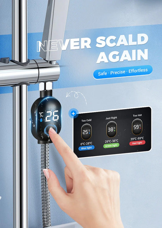 🔥Last day special 50% off🔥 🌡️Shower Thermometer - Instant Digital Display, Waterproof & Easy Install for Safe Bathing📦