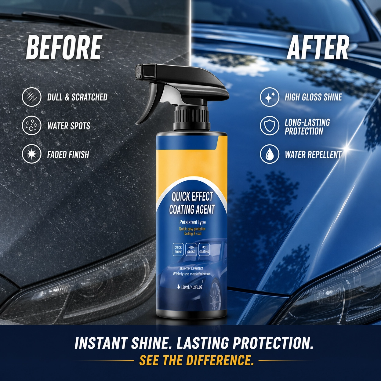 2026NEW✨Hot Sale🔥Quick Effect Car Coating Spray