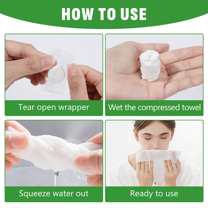 🏆Flash Sale⚡50K+ SOLD!💥✨Compressed Towel Tablets - 142% high-quality pure cotton