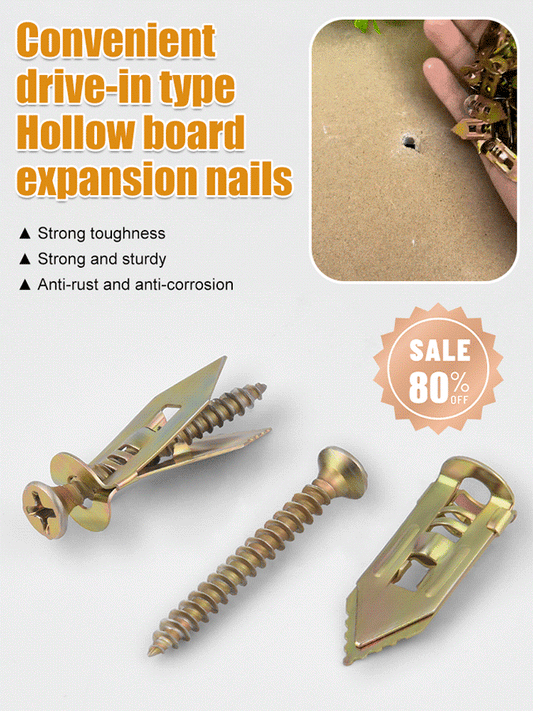 Convenient Drive-in Expansion Nails for Hollow Core Boards